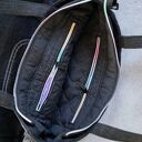 upcyklingowa miejska jeansowa torba damska na ramię