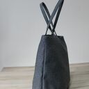 Worek hobo - tkanina w jodełkę grey