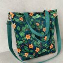 Torba hobo XXL - print botaniczny