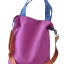 Torba hobo XL fuksja, kobalt, pomarańcz