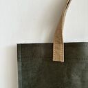 Torba Mr. M Vintage green skóra naturalna/uszy beżowe