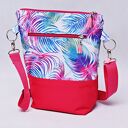 Torebka listonoszka wodoodporna, torba na ramię, mała przez pióra