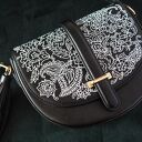 czarna artystyczna torebka z ekoskóry PAISLEY