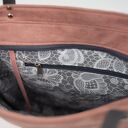 Duża torba brudny róż z grafitem