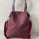 Torba hobo XXL w kolorach oberżyna, bordo i wrzos - ręcznie robiona na ramię