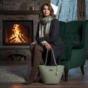 Torebka koszyk miejski ze sznurka rękodzieło na prezent TS02 - b019