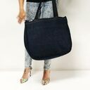 Duża torba upcykling jeans Lee Cooper na ramię