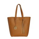 MANZANA duża torba klasyczna 2w1 karmelowa