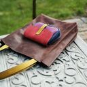 Kolorowa torba skórzana