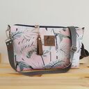 Torebka MINI wodoodporna - Pastelove Liście - NA ZAMÓWIENIE