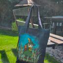 Torba dżinsowa ręcznie malowana Włóczykij Muminki