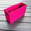 Organizer z filcu - różowy wkład do torebki