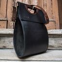 Torba skórzana na ramię Ladybuq z naturalnej skóry do biura - stylowa z paskiem
