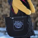 upcyklingowa miejska jeansowa torba damska na ramię