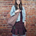 Boogi Bag różowa torba hobo w stylu boho