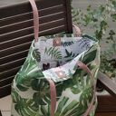 Worek - Monstera na ramię - torebka shopperka XL handmade