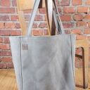 Lazy bag Bukka beżowa nubuk vegan - torba hobo na ramię