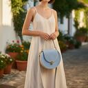 Torebka Handmade z Bawełnianego Sznurka | Okrągła Błękitna