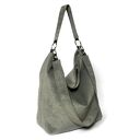 Torba Hobo Simple Grey/Black