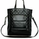 Shopper Bag pikowany - czarny