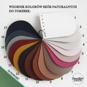 Torba na ramię ze skóry naturalnej - handmade ombre