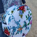 Round Bag - niebieskie kolibry - torebka na ramię handmade