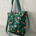 Torba hobo XXL - print botaniczny