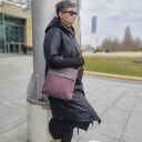 Listonoszka z klapką Ada kolor wrzosowy