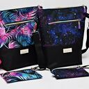 Torebka listonoszka wodoodporna, torba na ramię, mała torebka przez ramię kosmos galaktyka