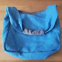 Torba lniana dwustronna na ramię 49x38 cm - 100% naturalny len