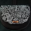 czarna artystyczna torebka z ekoskóry PAISLEY