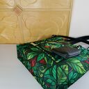 Kolorowa torebka shopper na ramię z kosmetyczką i portfelikiem
