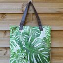 Torba Mr M Monstera Green / uszy skóra naturalna