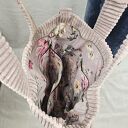 1. 💗 Pastelowy Róż - Duża Torba na Co Dzień | Pojemna, Funkcjonalna, z Kieszeniami