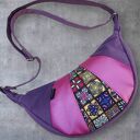 torebka crossbody półksiężyc patchwork