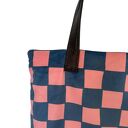 Torba Mr. M Pixel granat - uszy skóra naturalna