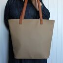 Shopper Bucket czarny na ramię - torebka damska A4 handmade