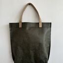 Torba Mr. M Vintage green skóra naturalna/uszy beżowe