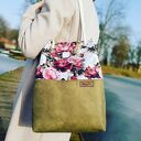 Torebka piwonie i khaki