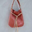 Simply bag - duża torba worek - terracotta