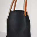 Torba tote XXL czerń - elegancka torebka na ramię (handmade)