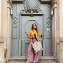 Torba Mr. M Pixel khaki - uszy skóra naturalna