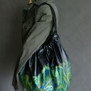 Torba hobo - ręcznie malowana