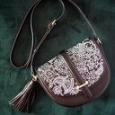 czarna artystyczna torebka z ekoskóry PAISLEY