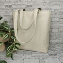 Pojemna handmade shopperka damska na ramię Pejzaż 4 - mieści A4