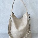 Torba hobo XXL - beżowa