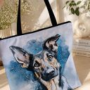 Shopperka owczarek niemiecki - torba na ramię ML handmade