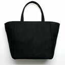 Shopper Bag Worek - zamsz czarny