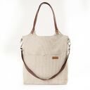 Duża torba beżowy melanż z brązem