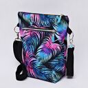 Torebka listonoszka wodoodporna, torba na ramię, mała przez pióra tęczowe